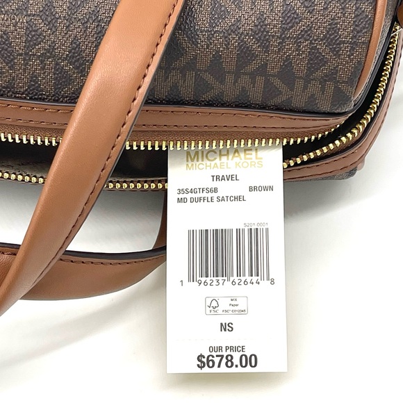 Michael Kors Medium Travel Duffle Crossbody Bag - Picture 9 of 9